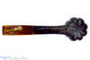 Blue Room Briars is proud to present this Blue Room Briars Pipe 2025 Halloween Bent Carved Glow in the Dark Jack-O'-Lantern
