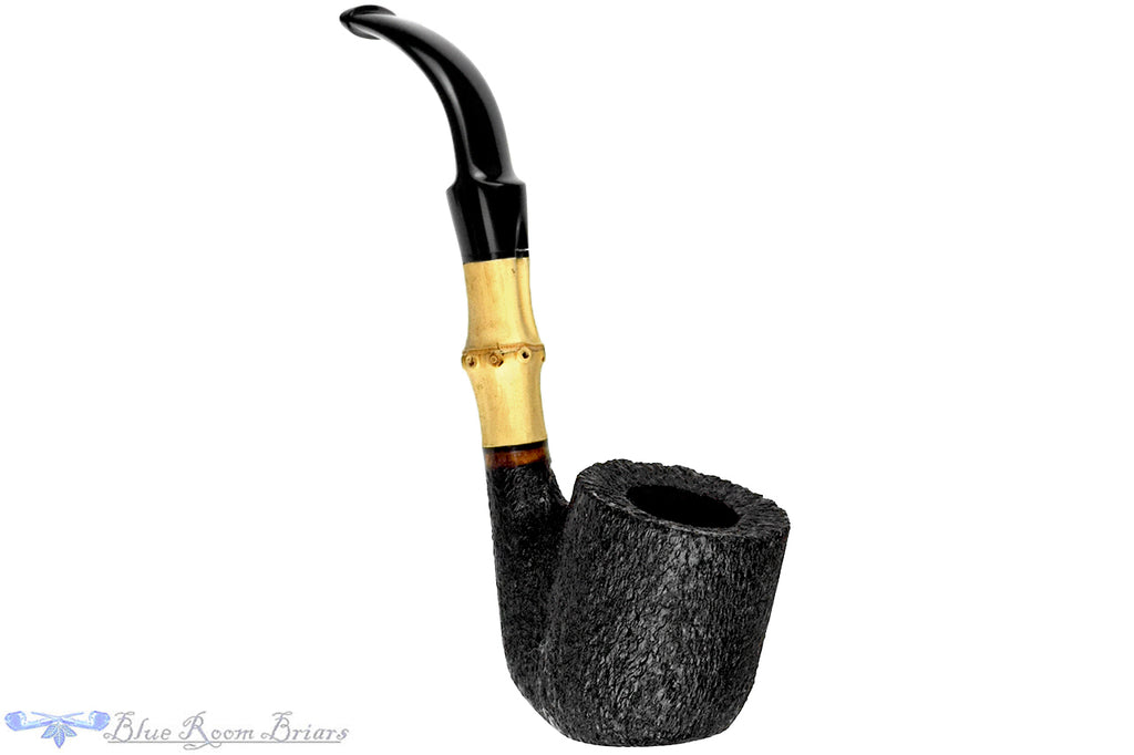 Blue Room Briar is proud to present this Manny Atilano Bent Rusticated Pot Sitter with Bamboo Estate Pipe