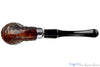 Peterson System Premier 307 Sandblasted Bent Billiard with Silver and P-Lip Estate Pipe