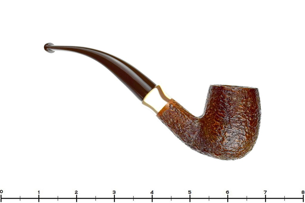 Blue Room Briars is proud to present this Savinelli Caramella 606 Bent Rusticated Billiard (6mm Filter) with Acrylic UNSMOKED Estate Pipe