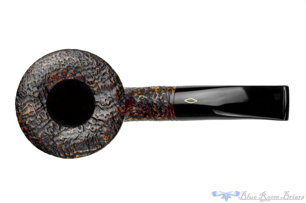 Blue Room Briars is proud to present this Brebbia Fat Bob 2113 Bent Rusticated Saucer Dublin (9mm Filter) Estate Pipe