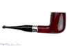 Blue Room Briars is proud to present this Peterson Dr. Jekyll and Mr. Hyde X105 Partial Rusticated Billiard with Nickel UNSMOKED Estate Pipe