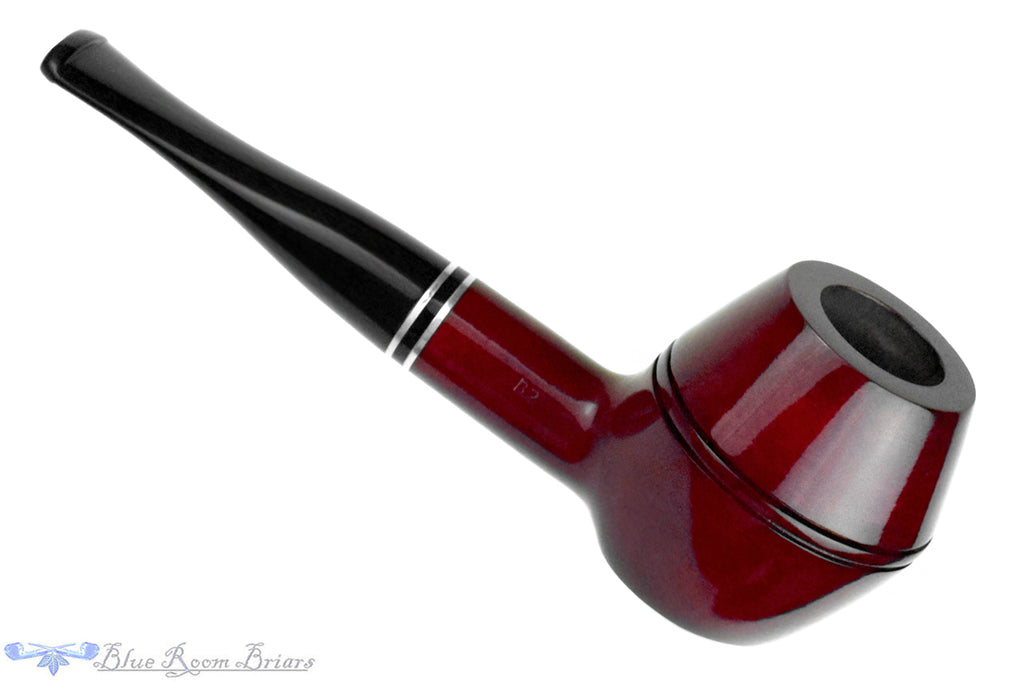 Blue Room Briars is proud to present this Peterson Killarney B2 Rhodesian Poker with Nickel UNSMOKED Estate Pipe