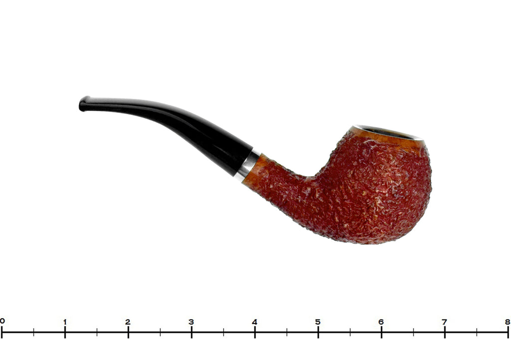 Blue Room Briars is proud to present this Lorenzetti Strega 02 Bent Rusticated Apple with Nickel Estate Pipe