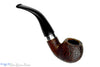 Blue Room Briars is proud to present this Peterson Dublin Castle 03 (2012 Make) Bent Sandblast Apple with Silver and Fishtail UNSMOKED Estate Pipe