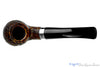 Blue Room Briars is proud to present this Peterson Dublin Castle 03 (2012 Make) Bent Sandblast Apple with Silver and Fishtail UNSMOKED Estate Pipe