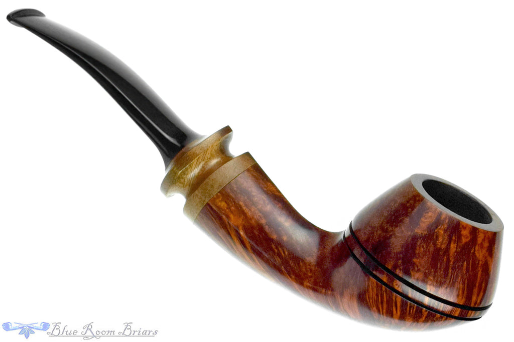 Leo Borgart Bent Bulldog with Exotic Wood Estate Pipe