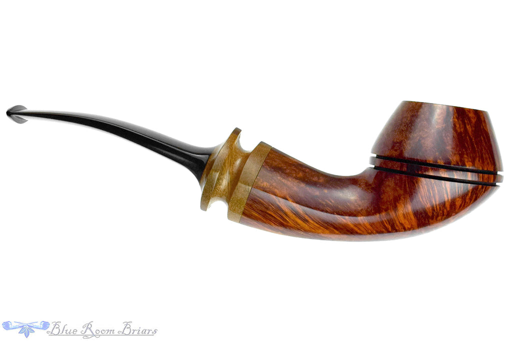 Leo Borgart Bent Bulldog with Exotic Wood Estate Pipe
