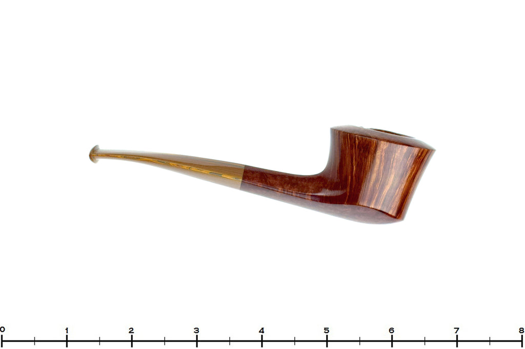 Blue Room Briars is proud to present this Nate King Pipe 1062 Straight Grain Bulldog with Brindle and Plateau