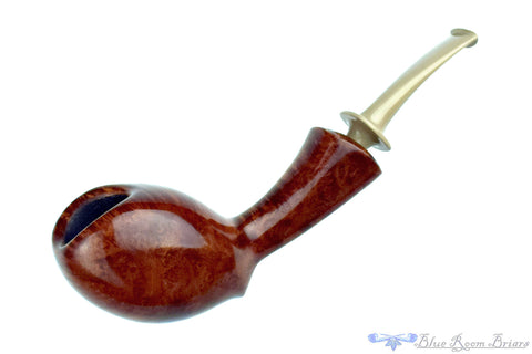 Bonsai Pipe by Tobias Höse Sandblast Rhodesian with Wood Ring