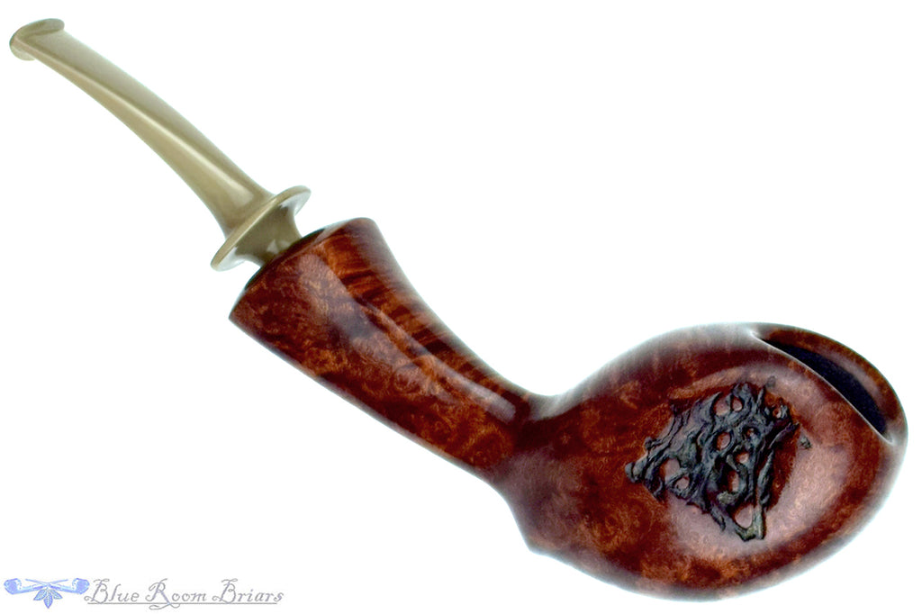 Blue Room Briars is proud to present this Nate King Pipe 998 Crosscut Paneled Apostrophe with Plateau