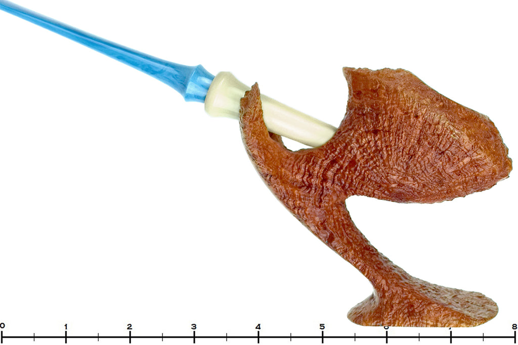 Nate King Pipe Sceptre Grade No. 7 Radial Blast Tsunami with Bakelite and Titanium