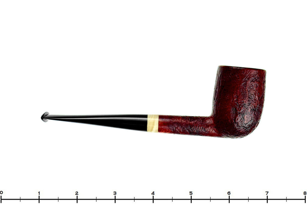 Blue Room Briar is proud to present this H Pipe by Aidan Hesslewood Sandblast Billiard with Deer Antler UNSMOKED Estate Pipe