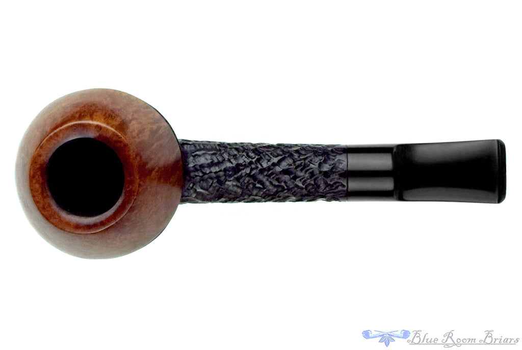Blue Room Briars is proud to present this Brian Madsen Two Tone Carved Rhodesian Estate Pipe