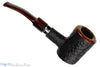 Ferndown Bark Ancient *** Bent Rusticated Poker with Nickel Estate Pipe