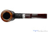 Ferndown Bark Ancient *** Bent Rusticated Poker with Nickel Estate Pipe