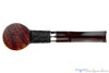 Ferndown Bark Ancient *** Bent Rusticated Poker with Nickel Estate Pipe