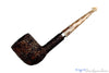 Blue Rom Briar is proud to present this Jan Pietenpauw Rusticated Billiard with Nickel UNSMOKED Estate Pipe