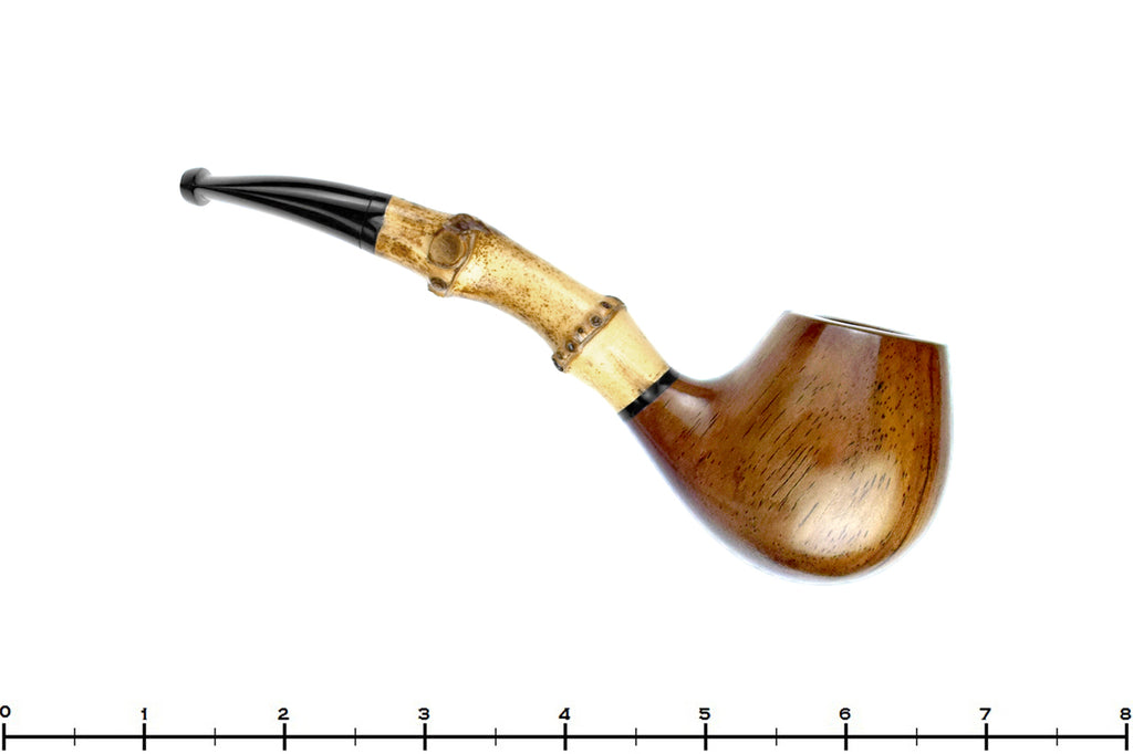 Blue Room Briar is proud to present this Jan Pietenpauw Ironwood Hawkbill with Bamboo UNSMOKED Estate Pipe
