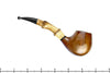 Blue Room Briar is proud to present this Jan Pietenpauw Ironwood Hawkbill with Bamboo UNSMOKED Estate Pipe