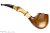 Blue Room Briar is proud to present this Jan Pietenpauw Ironwood Hawkbill with Bamboo UNSMOKED Estate Pipe