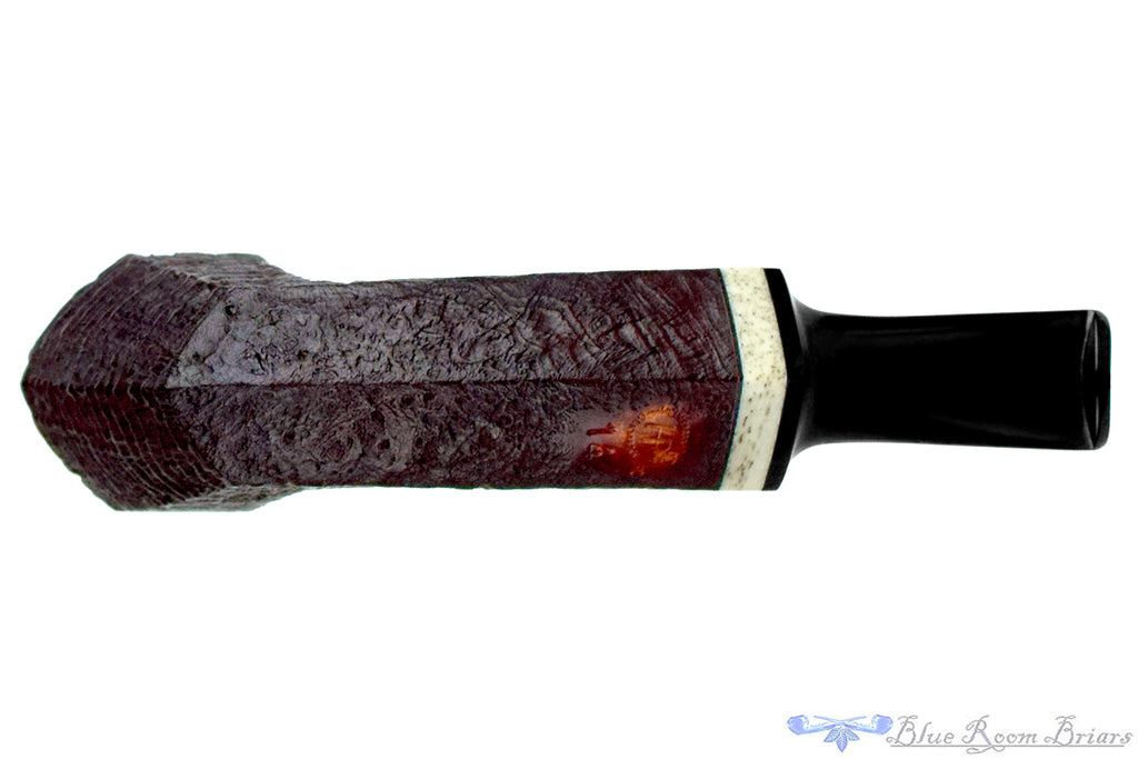 Blue Room Briars is proud to present this Dirk Heinemann Pipe Bent Ring Blast Panel Dublin with Ox Bone and Plateau