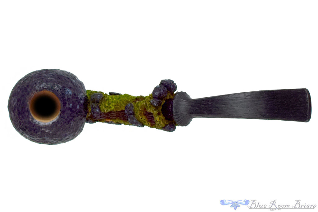 Blue Room Briars is proud to present this Brian Orton Pipe Bent Carved Tree Stand Mushroom Sitter