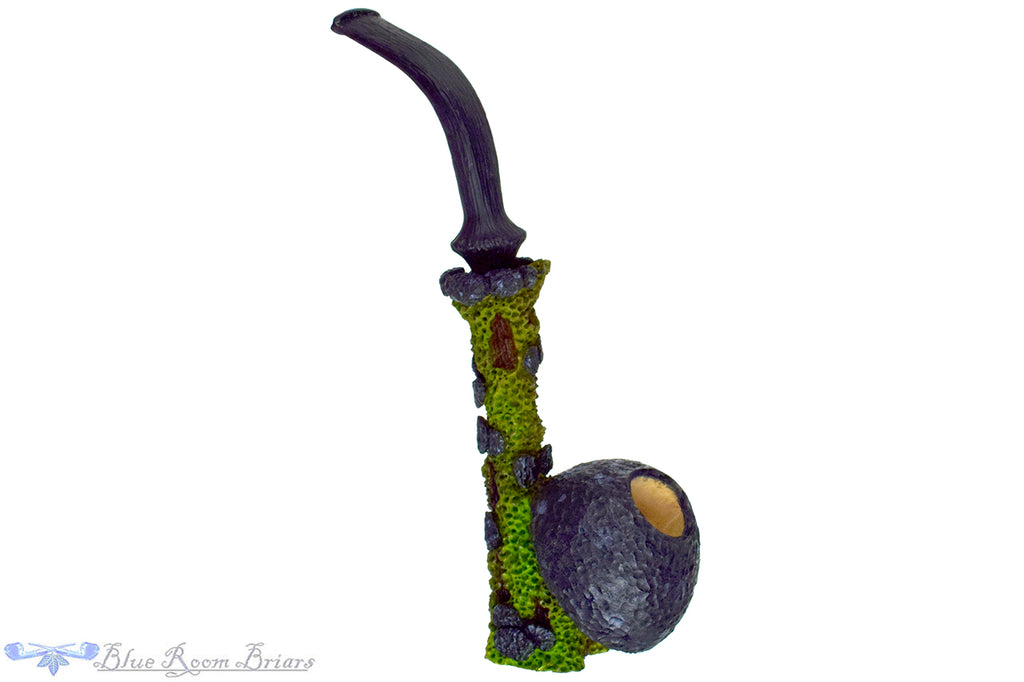 Blue Room Briars is proud to present this Brian Orton Pipe Bent Carved Tree Stand Mushroom Sitter