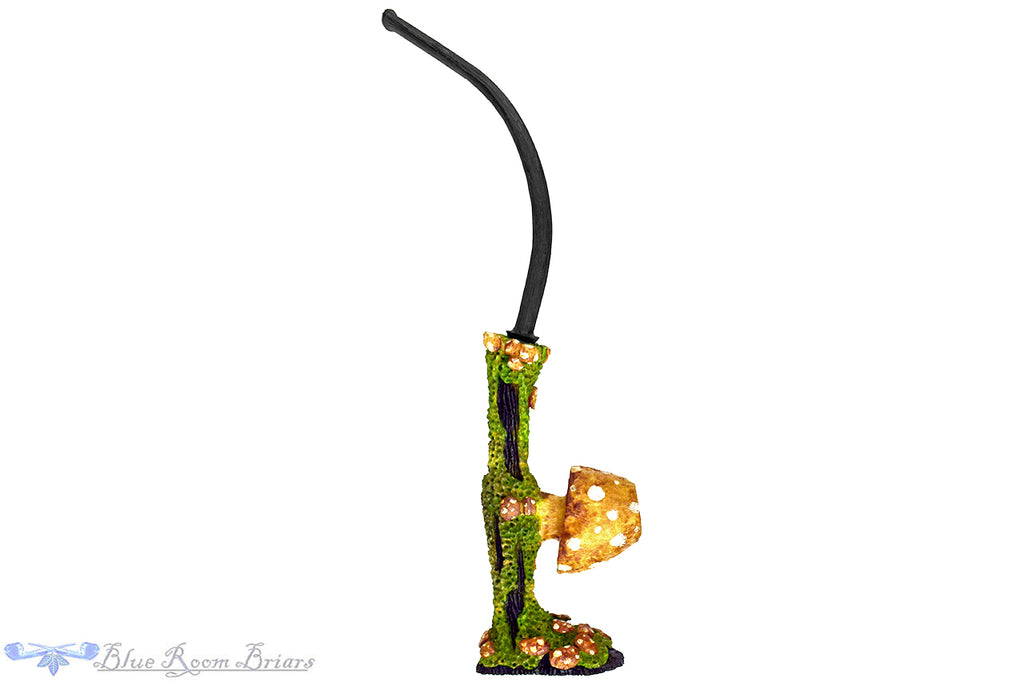 Brian Orton Pipe Bent Carved Driftwood Tree Stand Mushroom Sitter