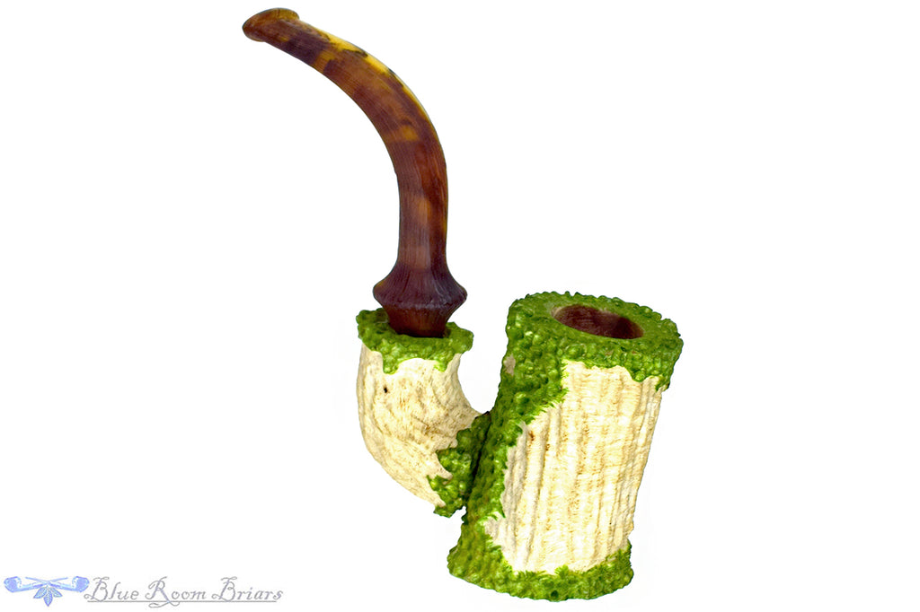 Brian Orton Pipe Bent Carved Driftwood Cherrywood Sitter