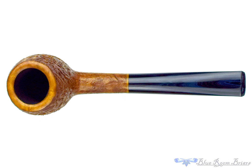 Blue Room Briars is proud to present this Reid Robertson Pipe 074 Sandblast Apple with Brindle