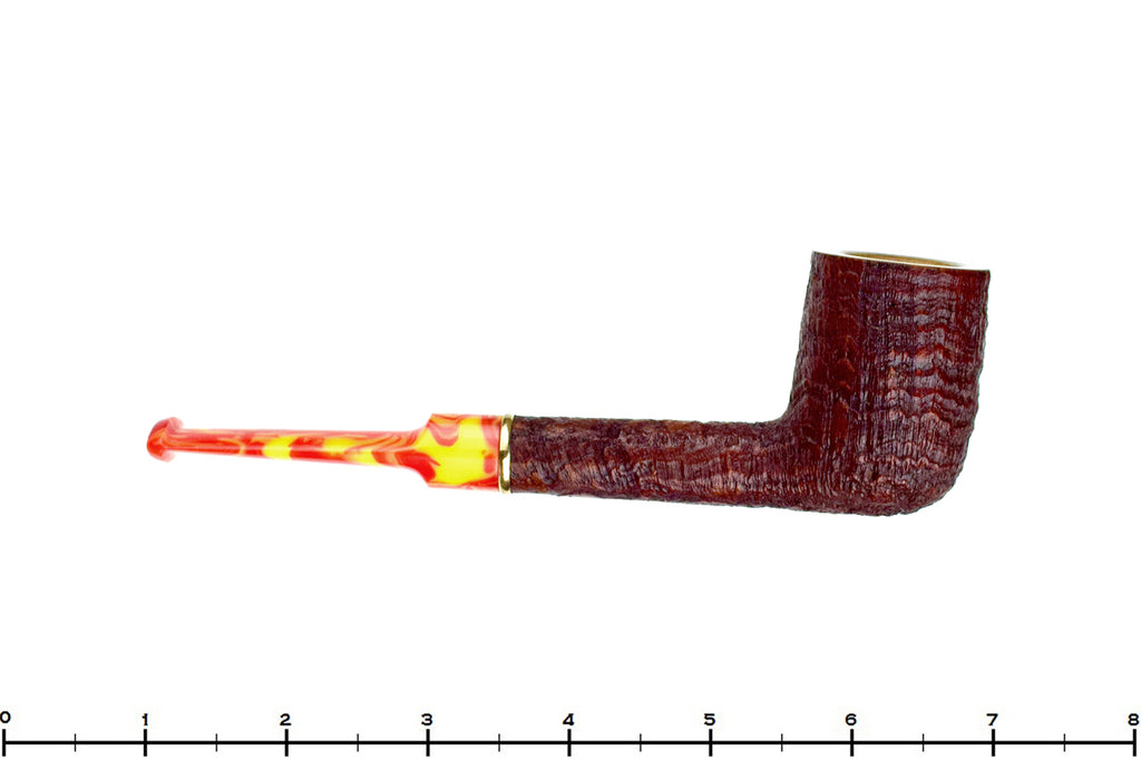 Blue Room Briars is proud to present this Doug Finlay Pipe 2537 Sandblast Billiard with Brass