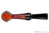 Blue Room Briars is proud to present this Doug Finlay Pipe 2533 Bent Sandblast Elephant's Foot Sitter with Black Palm