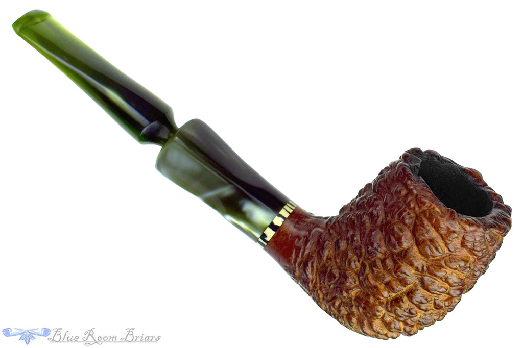 Blue Room Briars is proud to present this Edward's Handmade Carved Billiard Estate Pipe with BRB Replacement Stem
