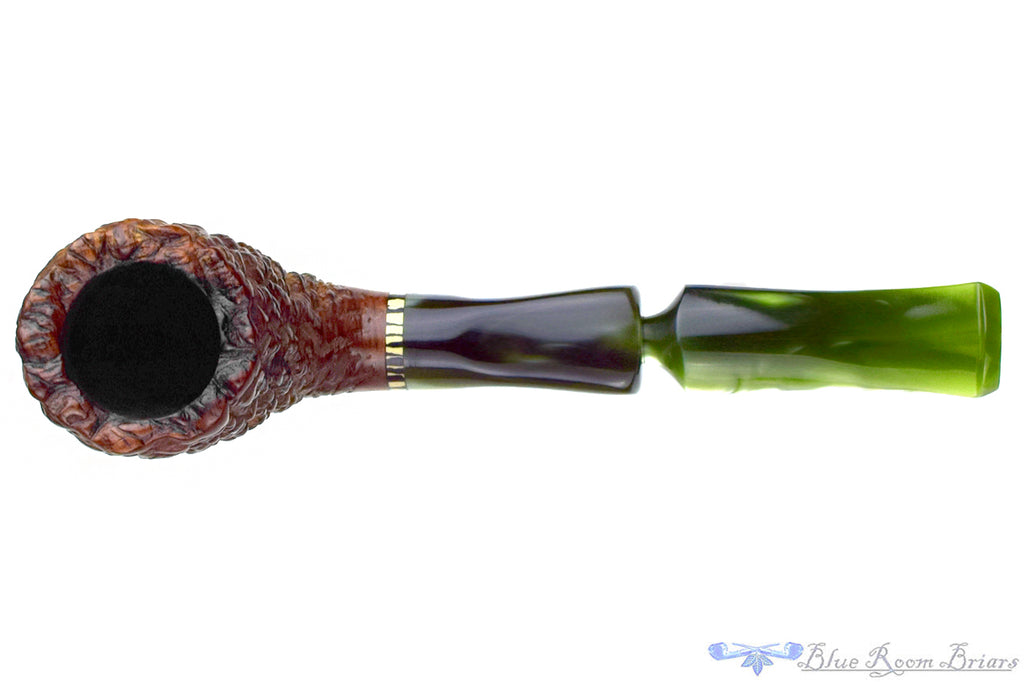 Blue Room Briars is proud to present this Edward's Handmade Carved Billiard Estate Pipe with BRB Replacement Stem