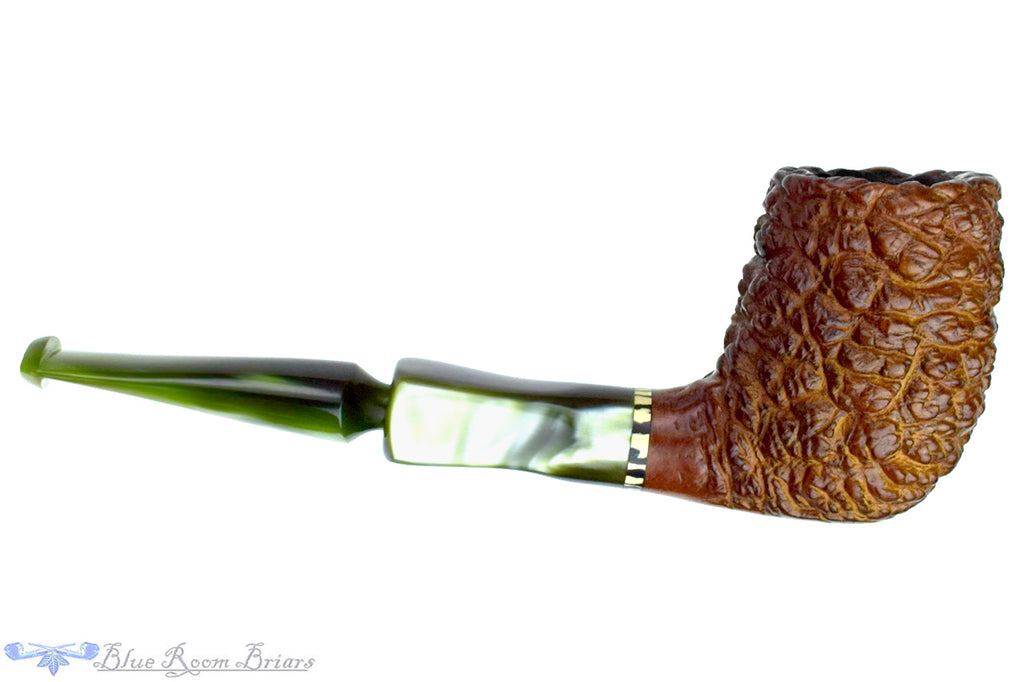 Blue Room Briars is proud to present this Edward's Handmade Carved Billiard Estate Pipe with BRB Replacement Stem