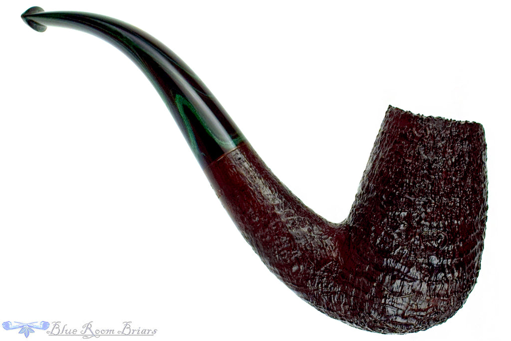 Jesse Jones Pipe 8526 Bent Sandblast Billiard with Plateau and Brindle