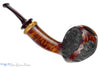 Blue Room Briars is proud to present this C. Kent Joyce Pipe Bent Carved Acorn with Olivewood and Brindle