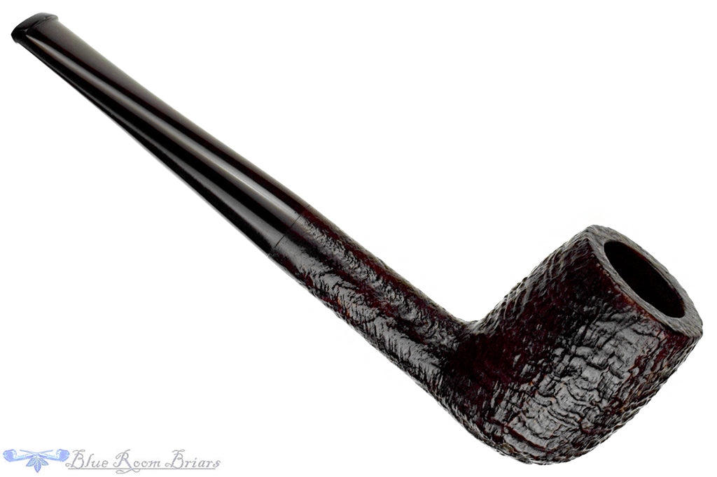 Blue Room Briars is proud to present this Barling Fossil EL 168 Sandblast Billiard Sitter Estate Pipe with Replacement Stem