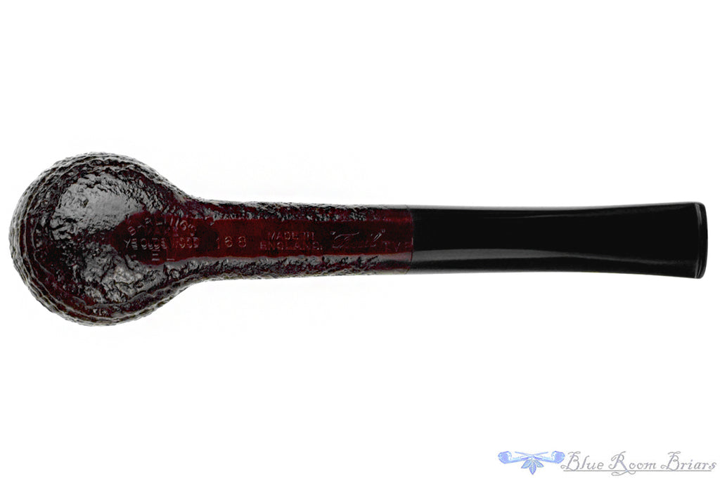 Blue Room Briars is proud to present this Barling Fossil EL 168 Sandblast Billiard Sitter Estate Pipe with Replacement Stem