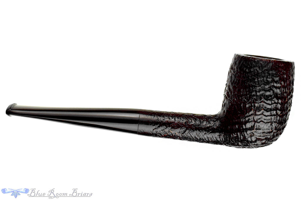 Blue Room Briars is proud to present this Barling Fossil EL 168 Sandblast Billiard Sitter Estate Pipe with Replacement Stem
