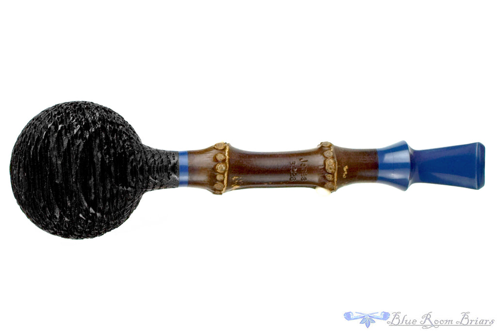Blue Room Briars is proud to present this Jesse Jones Pipe 3226 Sandblast Morta Apple with Dark Bamboo and Juma