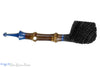 Blue Room Briars is proud to present this Jesse Jones Pipe 3226 Sandblast Morta Apple with Dark Bamboo and Juma