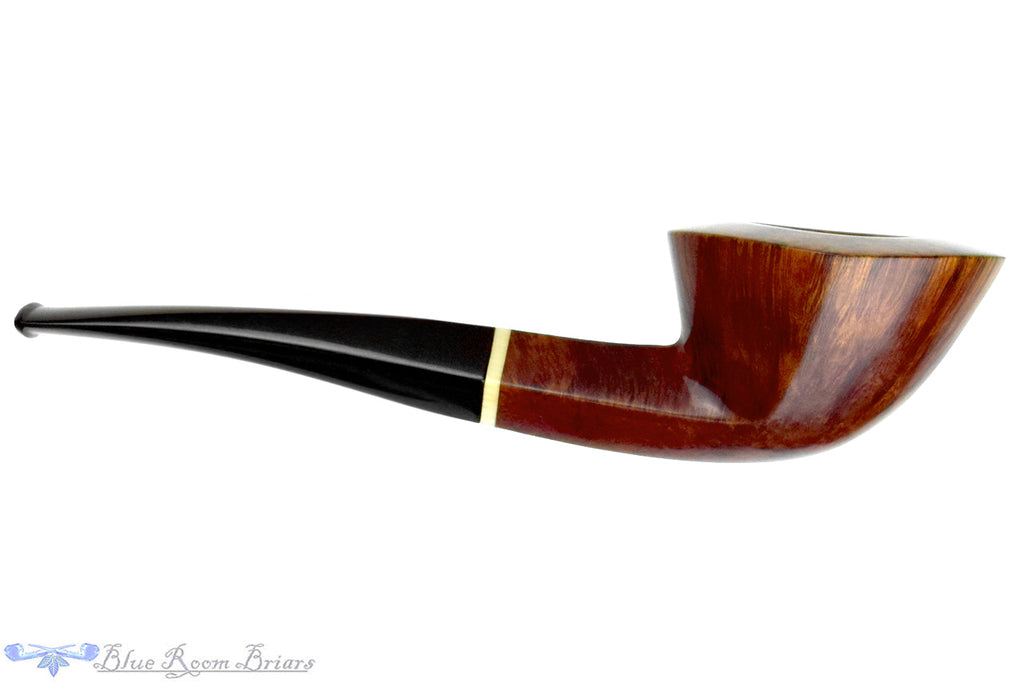 Blue Room Briars is proud to present this Jorgen Larsen F Bent Wide Dublin with Diamond Shank and Ivorite Estate Pipe with Replacement Tenon