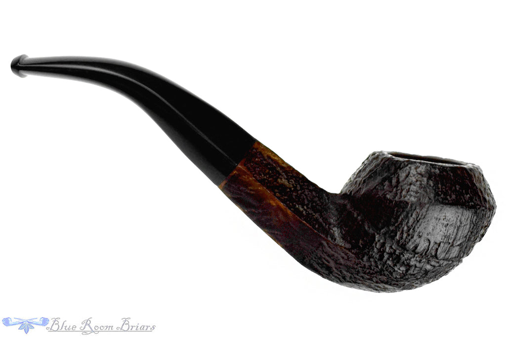 Blue Room Briars is proud to present this BBB Own Make Thorneycroft 428 Bent Sandblast Bulldog Estate Pipe