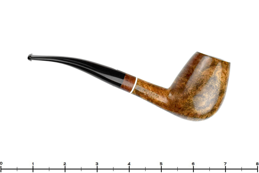 Blue Room Briars is proud to preset this Alberto Bonfiglioli Grey XL Bent Egg with Acrylic UNSMOKED Estate Pipe