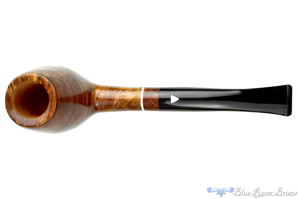 Blue Room Briars is proud to preset this Alberto Bonfiglioli Grey XL Bent Egg with Acrylic UNSMOKED Estate Pipe