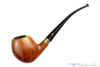 Blue Room Briars is proud to present this Andrew Marks Handmade Bent Acorn (2010 Make) Estate Pipe with Gold Plated Repair Band