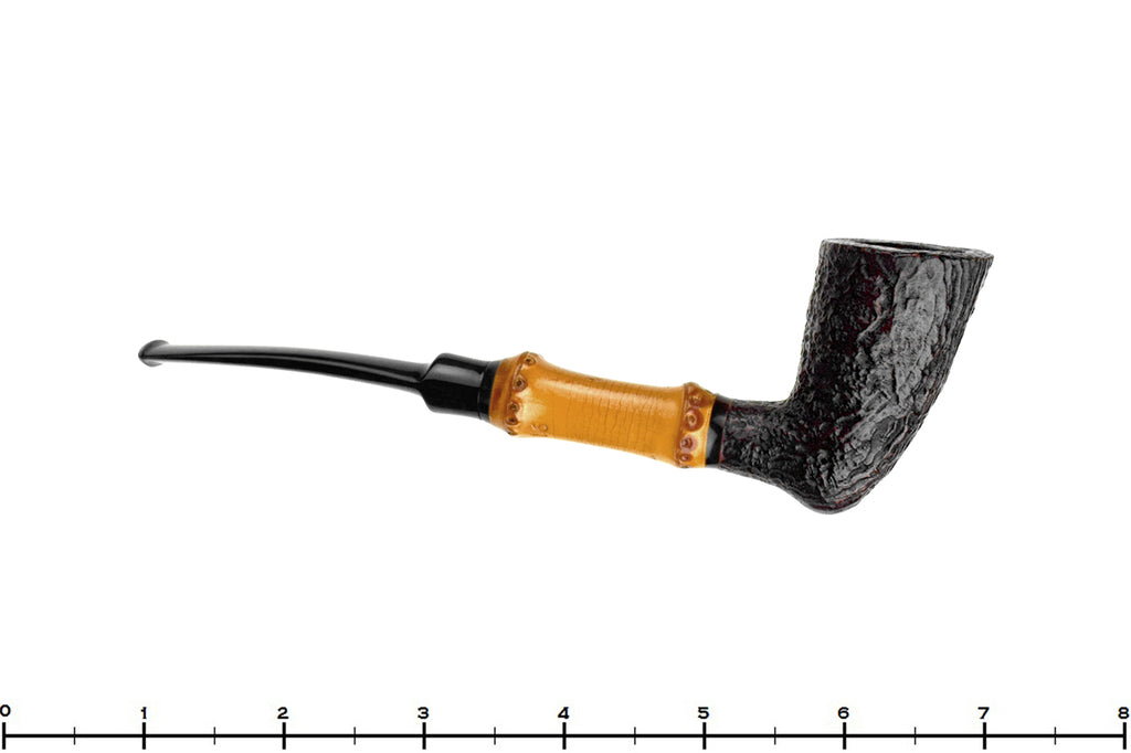 Blue Room Briars is proud to present this Kriswill 91 Sandblast Pickaxe With Bamboo Estate Pipe