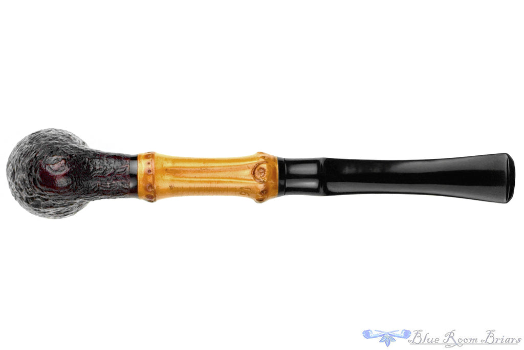 Blue Room Briars is proud to present this Kriswill 91 Sandblast Pickaxe With Bamboo Estate Pipe
